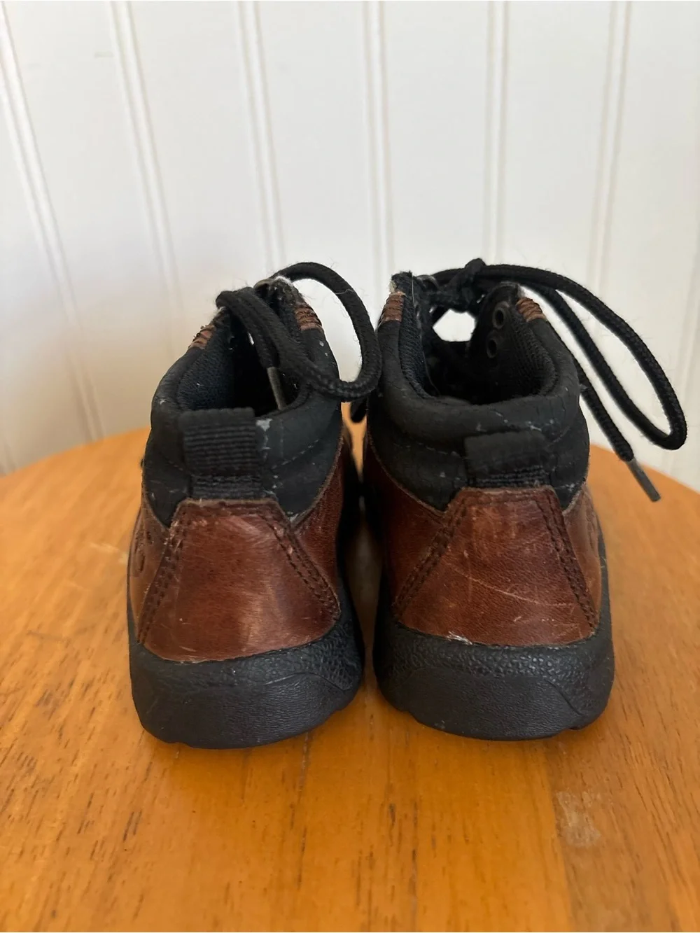 Timberland Brown and Black Kids Leather Hiking Boots